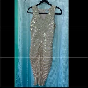 Golden Tank Body Con Dress